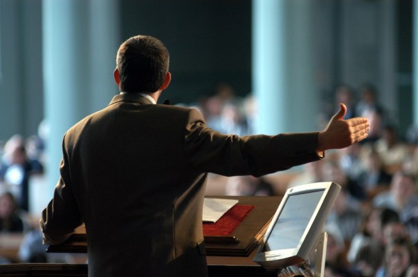 Preaching from behind